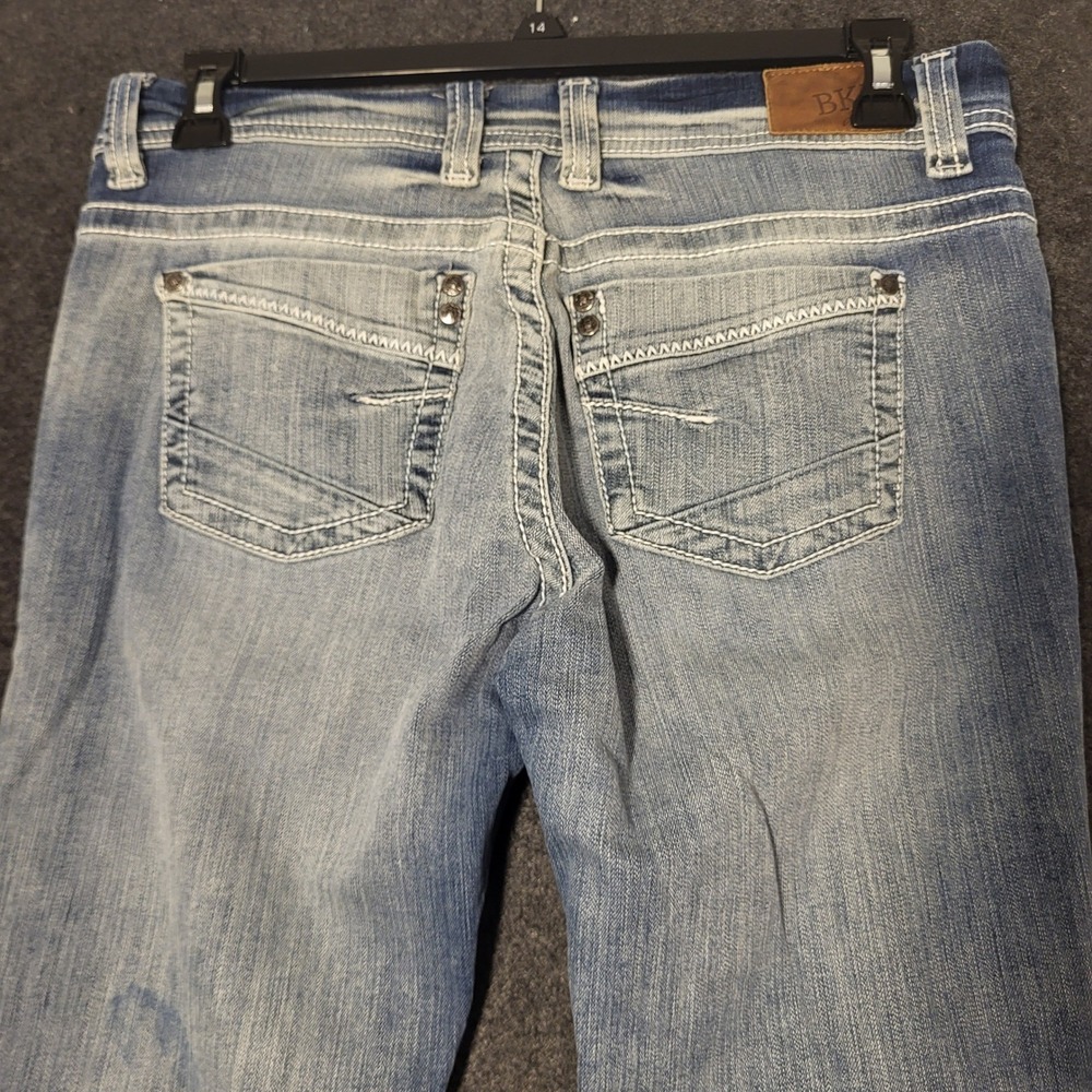 BKE Payton Bootcut Jeans Womens 31x31  Medium Wash Thick Stitch Denim - Picture 7 of 10